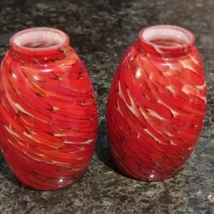 Two Hanging Glass Light Covers